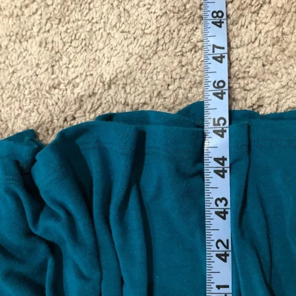 Newport News Blue Long Sleeve Maxi Dress Size Extra Small - Picture 7 of 7